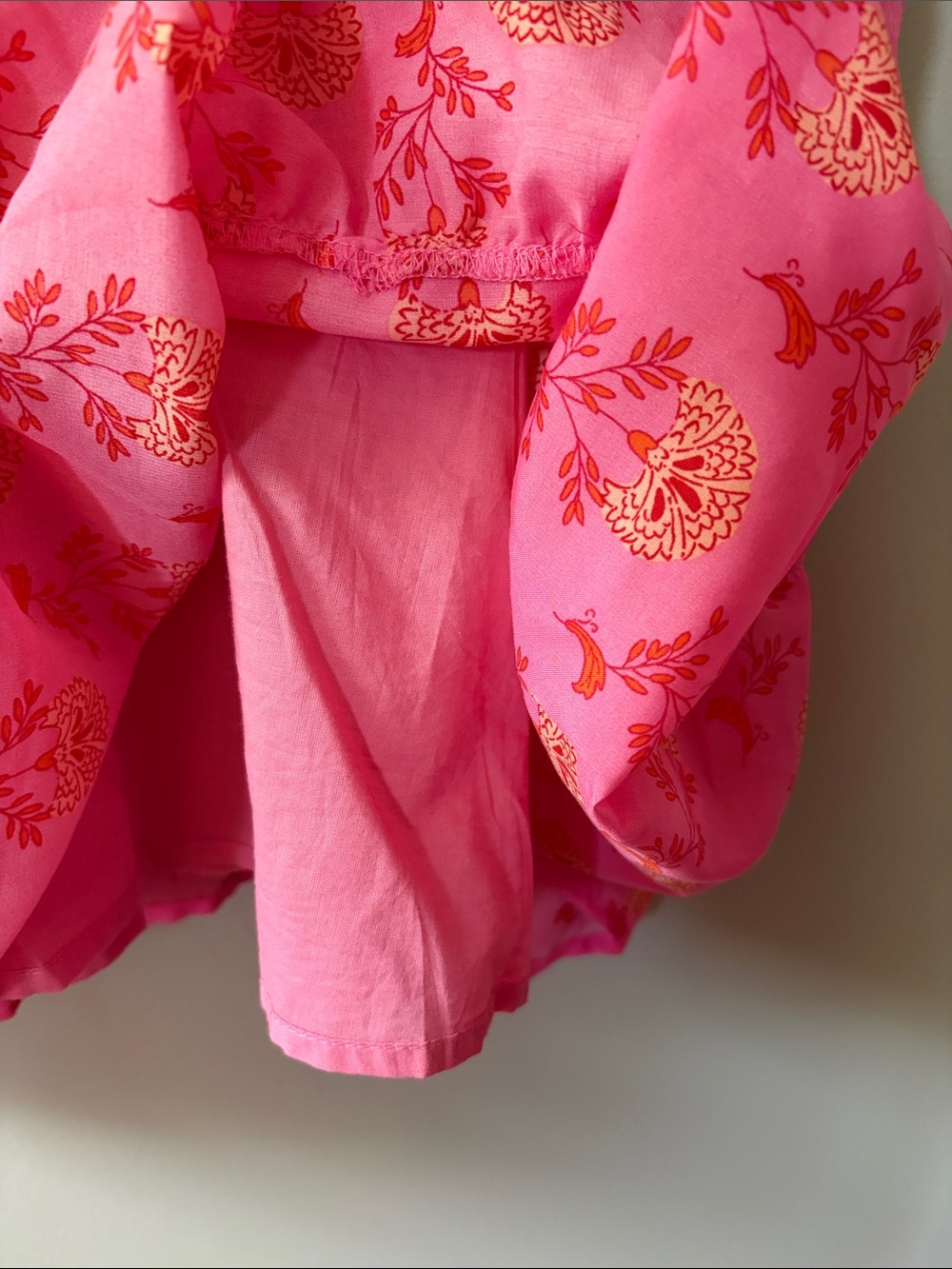 J. Marie Ella Ann Peter Pan Collar Mini Dress XL Pink Floral Puff Sleeve NWT - Picture 7 of 10